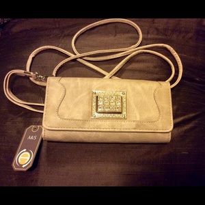 A&S Crystal  Paris Convertible Wallet/Crossbody